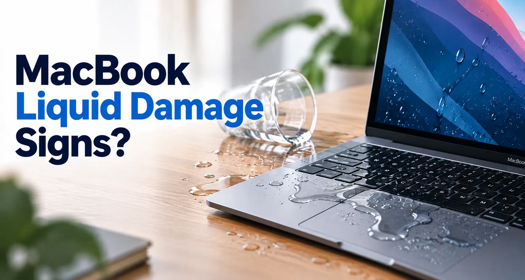MacBook liquid damage signs